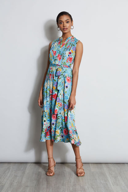 Silk Wild Meadow Shirt Dress