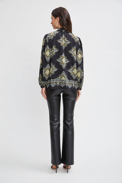 Silk Geometric Shirt