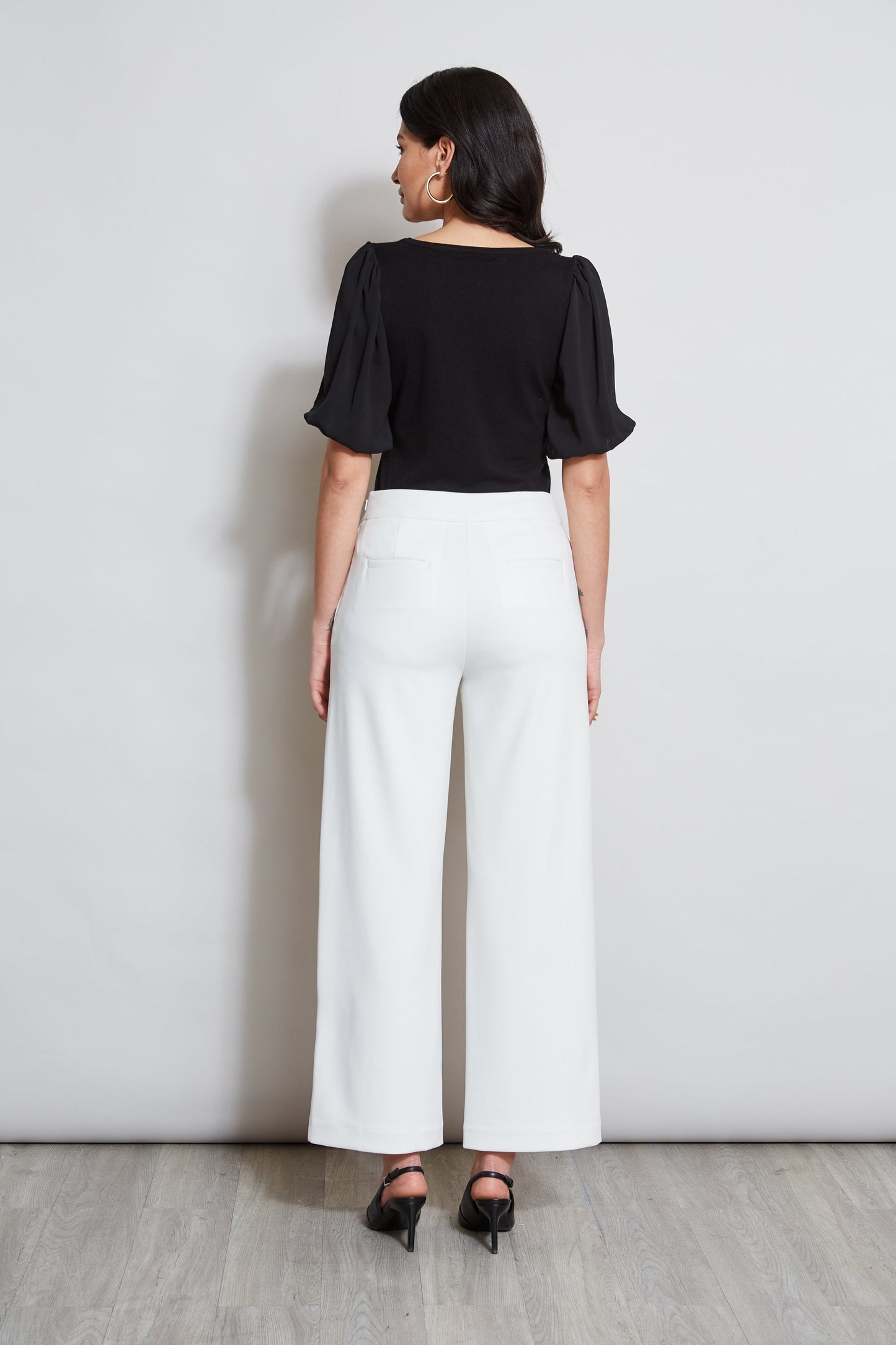 T-Tahari Wide Leg Button Pant
