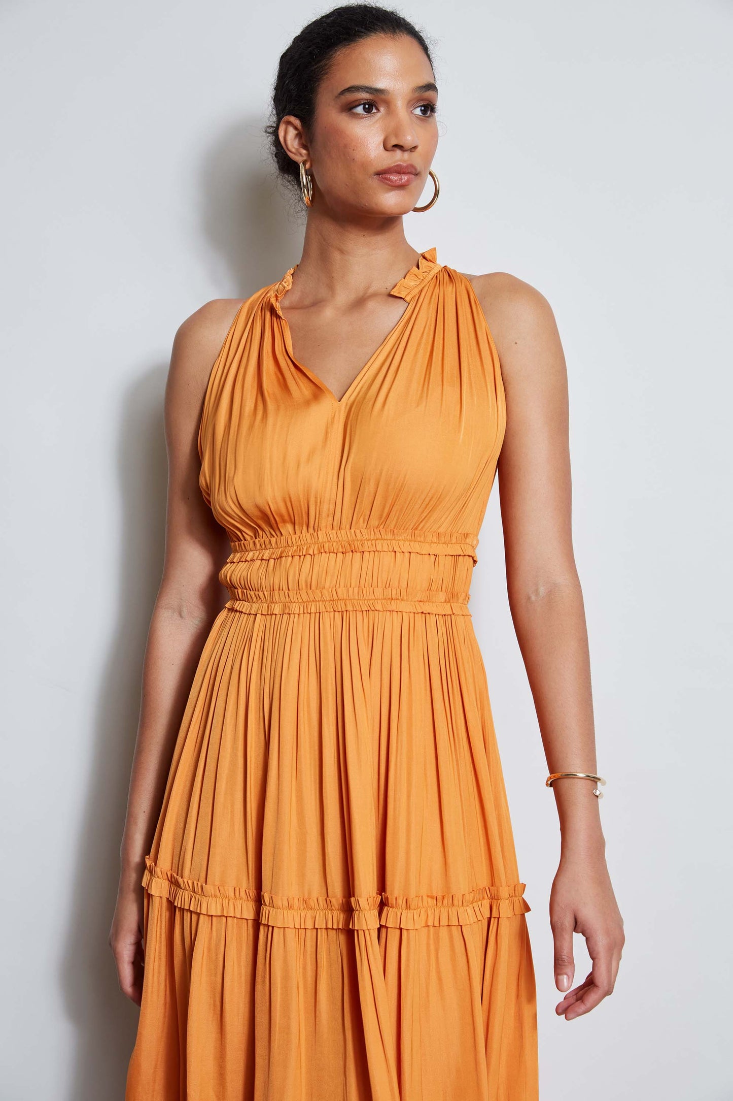 T-Tahari Halter Midi Dress