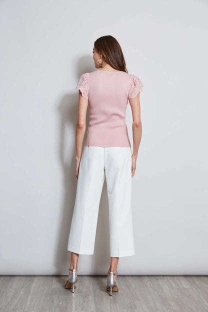 T-Tahari Lace Sleeve Knit