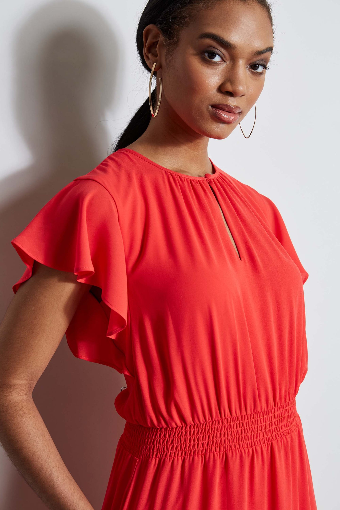 T-Tahari Keyhole Midi Dress