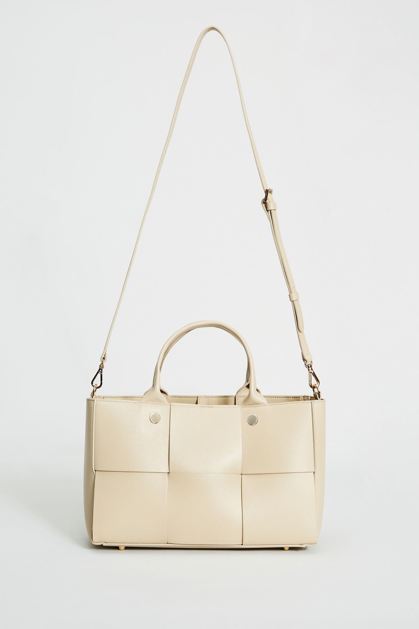 Leather Weave Handbag